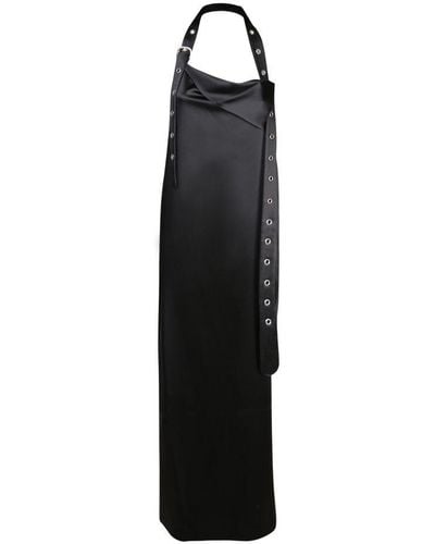 Off-White c/o Virgil Abloh Bow Detailed Sleeveless Maxi Dress - Black