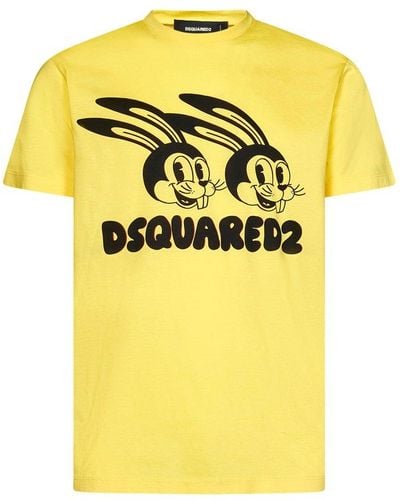 DSquared² Printed T-shirt - Yellow