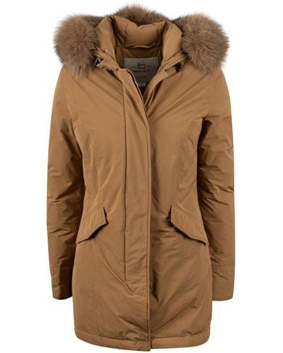 Woolrich Arctic Fur Hooded Parka - Brown