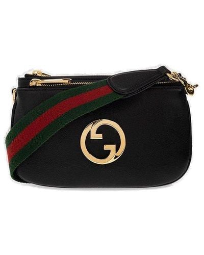 Gucci 'blondie Mini' Shoulder Bag, - Black
