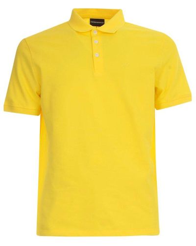 Emporio Armani Yellow Other Materials Polo Shirt