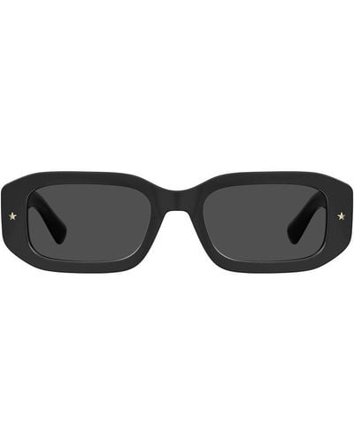 Chiara Ferragni Rectangular Frame Sunglasses - Black