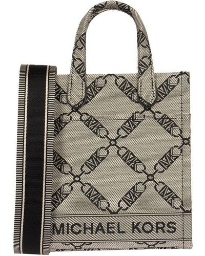Michael Kors Gigi Logo Jacquard Extra-small Crossbody Bag - Multicolour