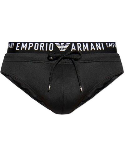 Emporio Armani Sustainability Collection Swimming Briefs - Black