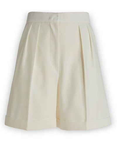 Max Mara Ghiotto Tailored Bermuda Shorts - White