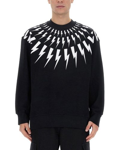 Neil Barrett Sweatshirt With Logo - Black