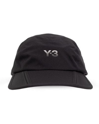 Y-3 Logo Printed Running Cap - Black