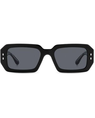 Isabel Marant Rectangular Frame Sunglasses - Black