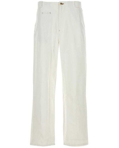 GIMAGUAS Ricci Mid-rise Straight Leg Trousers - White