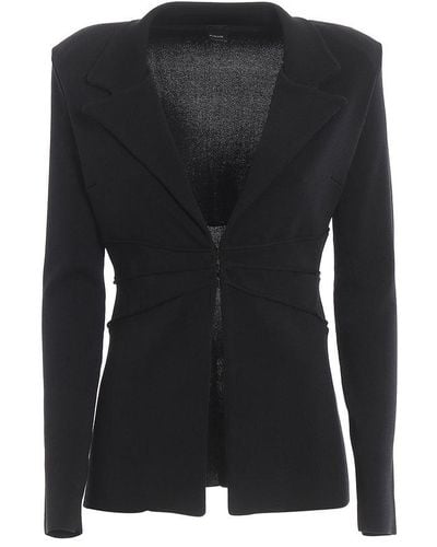 Pinko Long-sleeved Tailored Blazer - Black