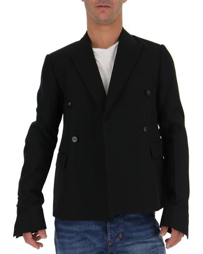 Rick Owens Double-breasted Blazer - Black