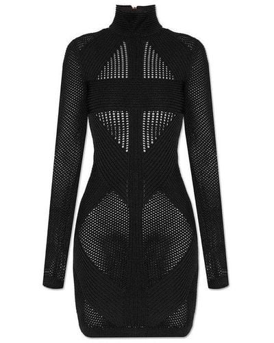 Balmain Turtleneck Dress - Black