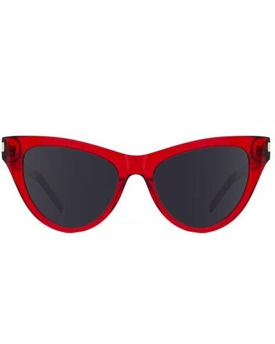 Saint Laurent Cat Eye Sunglasses - Red