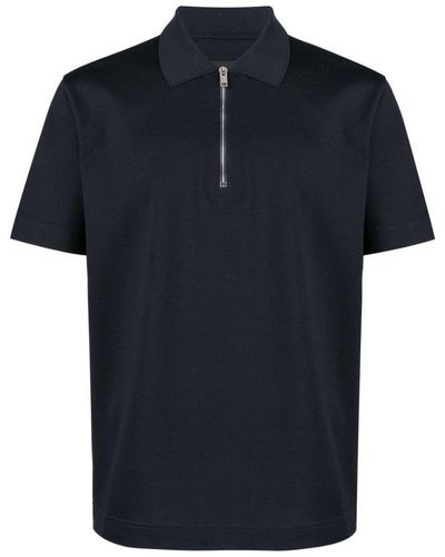 Givenchy Zipped Polo Shirt - Blue