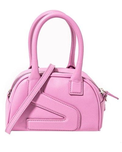 Yuzefi Zip-up Mini Shoulder Bag - Pink