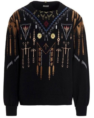 Etro Embroidery Viscose Sweatshirt - Black