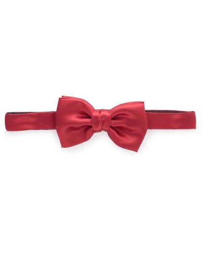 Lanvin Clip-on Bow Tie - Red