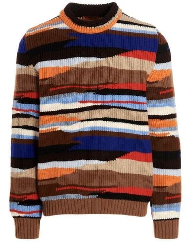 Missoni Jacquard Pattern Sweater - Brown