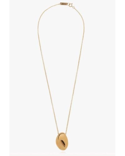 Isabel Marant Pendant Embellished Chain-link Necklace - White