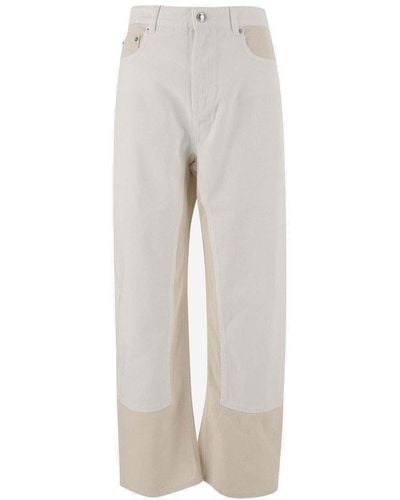 Sportmax Logo Patch Baggy Trousers - Grey