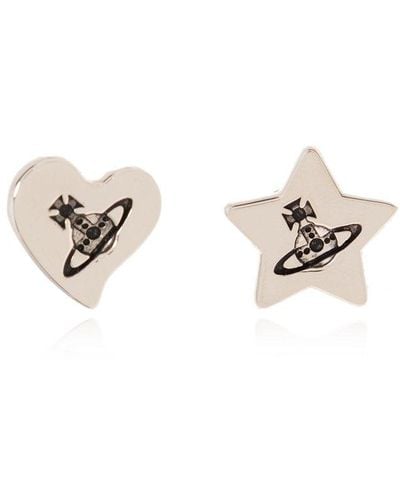 Vivienne Westwood Logo Earrings - Metallic