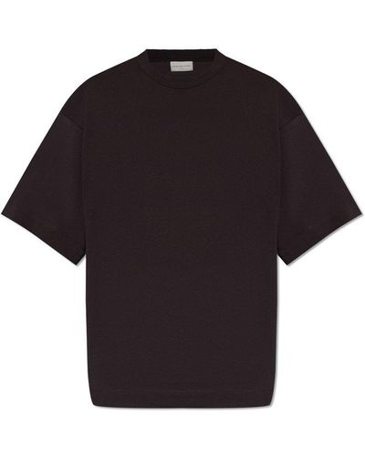 Dries Van Noten Round Neck T-Shirt - Black