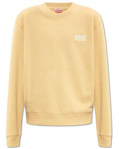 KENZO Sweatshirt With Logo - Yellow