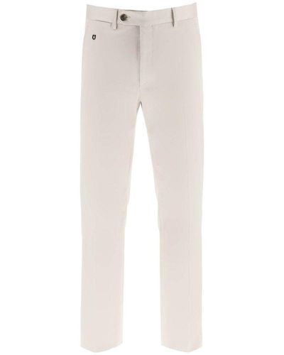Ferragamo Cotton Gabardine Chino Trousers - Multicolour