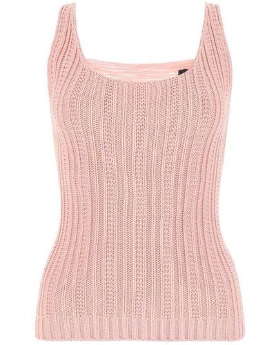 Blumarine Knitted Sleeveless Top - Pink