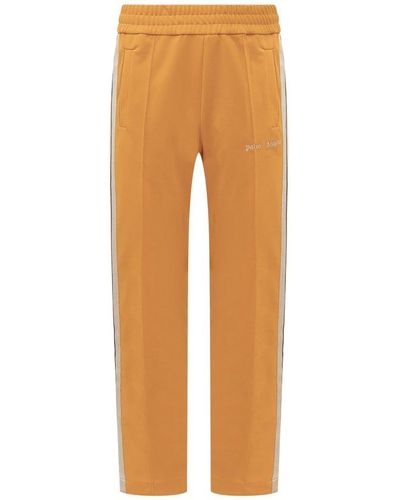Palm Angels Logo-printed Elasticated Waist Track Pants - Orange