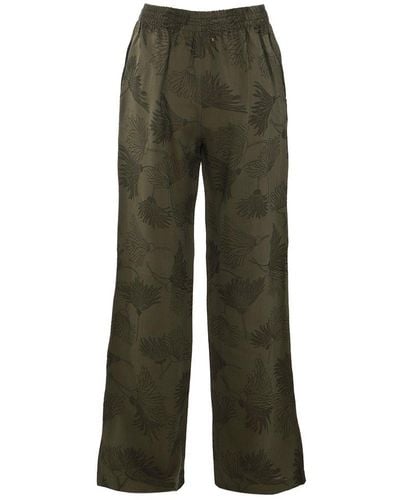 Golden Goose Dark Gray Viscose Pants - Green