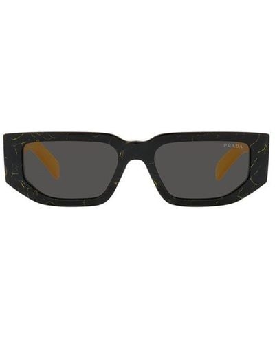 Prada 54mm Pvc Pillow Sunglasses - Black