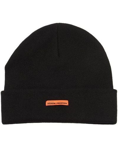 Heron Preston "classic Beanie" Wool Hat - Black