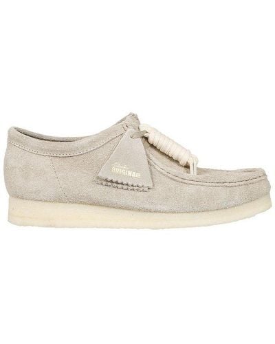 Clarks Wallabee Lace-up Derby Shoes - Grey