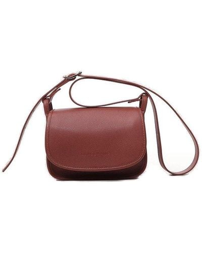 Longchamp Le Foulonne Small Crossbody Bag - Red