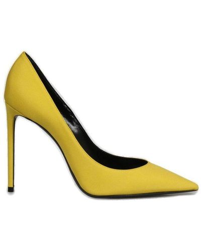 Yellow ysl sale heels