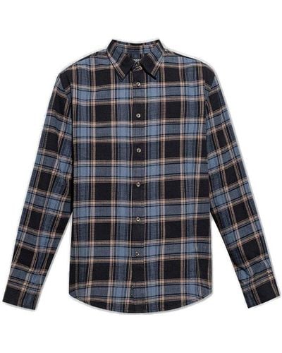 DIESEL S-umbe Checked Shirt - Blue