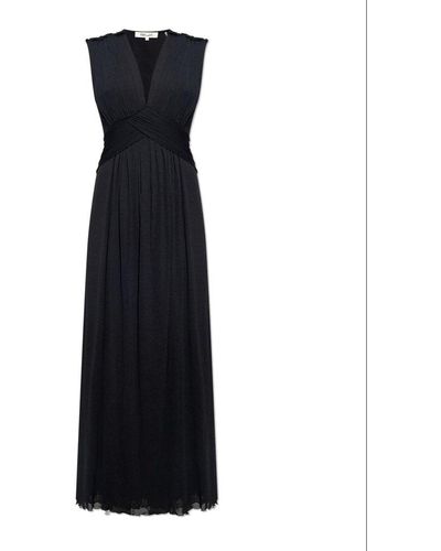 Diane von Furstenberg V-neck Sleeveless Dress - Black