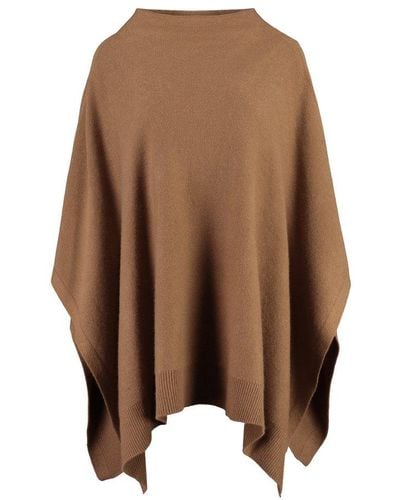 Vince Knitted Poncho - Brown