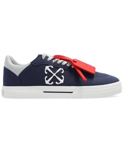 Off-White c/o Virgil Abloh Vulcanized Lace-up Sneakers - Blue