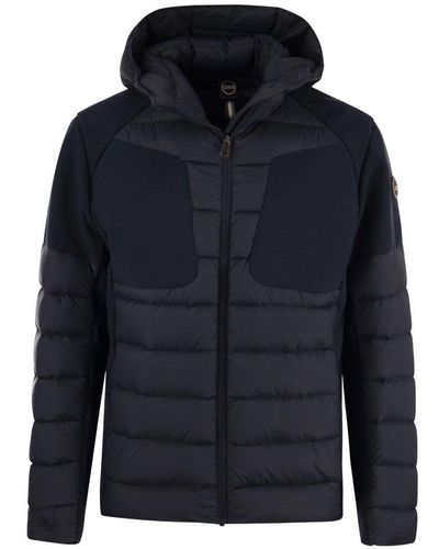 Colmar Panelled Hooded Padded Jacket - Blue