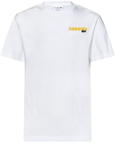 Lacoste Short-sleeved Crewneck T-shirt - White