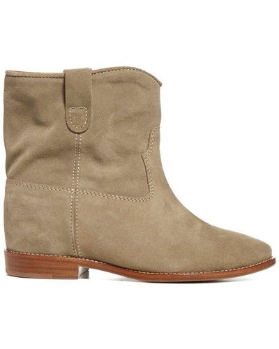Isabel Marant Crisi Ankle Boots - Natural