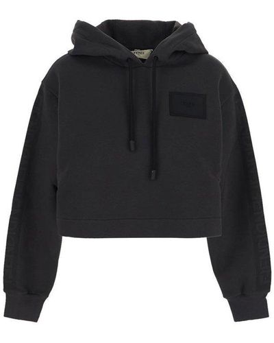 Fendi Brushed Cotton Sweatshirt - Black