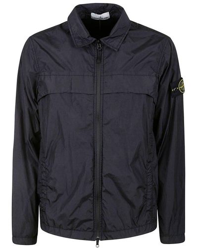 Stone Island Nylon Overshirt Jacket - Black