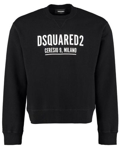 DSquared² Cotton Crew-neck Sweatshirt - Black