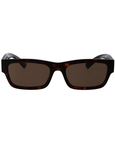 Prada Rectangular Frame Sunglasses - Brown