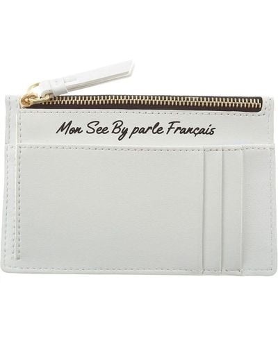 See By Chloé Logo Embossed Zipped Wallet - Multicolor