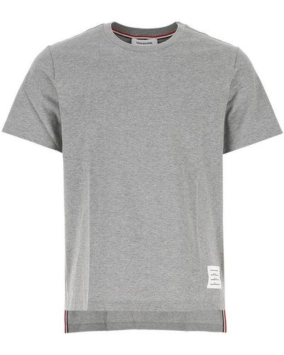 Thom Browne Rwb Stripe T-shirt - Grey