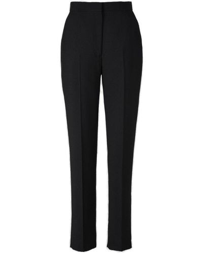 Alexander McQueen Wool Cigarette Pants - Black